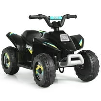 Gymax 6V Kids Electric Quad ATV 4 Wheels Ride On Toy Toddlers Forward & Reverse Black