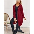 thumbnail image 6 of Zeagoo Women's Zip Up Hoodies Oversized Fleece Long Tunic Sweatshirts Casual Long Sleeve 2025 Fall Hoodie Jacket Coat, 6 of 7