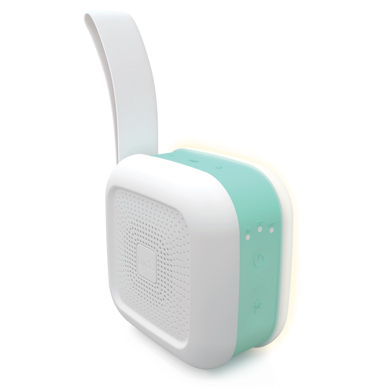 Frida Baby 2-in-1 Portable Sound Machine and Night Light with Strap for Infant, White noise Machine with Soothing Sounds for Stroller or Car Seat with Volume Control