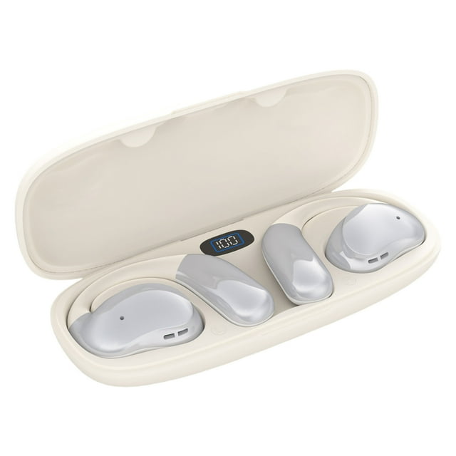 Audífonos Bluetooth Inalámbricos,Audífonos Bluetooth Deportivos con Orejas Colgantes de Silicona Y Montaje Suave para Juegos,Audífonos Inalámbricos para Juegos