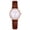 Brown -BB37, variant on Watches for Women Case with Black Leather Strap Fashionable Everyday Elegant Round Watch Red One Size