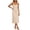 Beige, variant on Adjustable Spaghetti Strap Nightgown for Women Soft Round Neck Sleeveless Sleepshirt Comfortable Loungewear Beige L