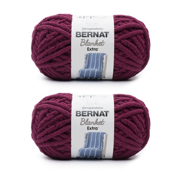 Bernat® Blanket Extra™ 7 Jumbo Polyester Yarn, Burgundy Plum 10.5oz