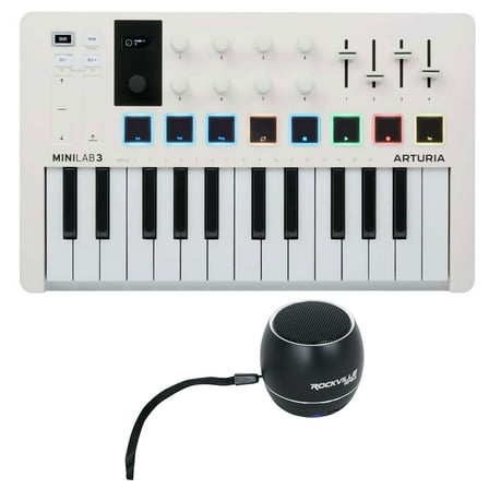 Arturia Minilab 3 25-Key USB MIDI Keyboard Controller Portable Bluetooth Speaker