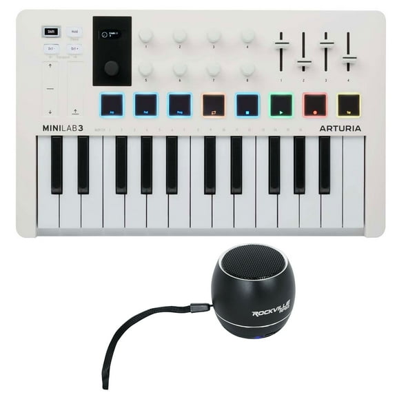Arturia Minilab 3 25-Key USB MIDI Keyboard Controller Portable Bluetooth Speaker
