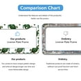 thumbnail image 4 of Green Sea Turtles License Plate Frames Universal Aluminum Tag Holder Cover with 2 Holes Screws for Front Rear Car Plate Decor 12x6 Inch for Women Men, 4 of 6