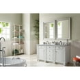 thumbnail image 3 of James Martin Furniture 157-V60D-CWH-4CAR Bristol 60 in. Double Vanity with 4 cm Carrara White Marble Top, Cottage White, 3 of 5