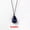 Sodalite, variant on Natural Crystal Gemstone Water Drop Oval Pendant Necklace Jewelry Energy Healing-Obsidian