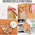 thumbnail image 3 of Beautiful Red Starfish Tea Towels Set of 1 Seashells Sandy Beach Kitchen Dish Cloth with Hanging Loop, 18"x28"Lint-Free Absorbent Towel for Kitchen Drying Wiping and Cleaning, 3 of 6