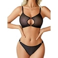 thumbnail image 2 of Sexyfree Women Lingerie Set Sexy Mesh Cut Out Bra and Panty Sets 2 Piece Underwear, 2 of 5