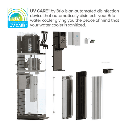 Brio 500 Series Self-Cleaning Stainless Steel Water Dispenser: Hot, Cold, and Room Temperature