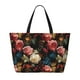 thumbnail image 2 of Disketp Rose Flowers Bolsa de Playa de Gran Capacidad, Bolso Impermeable y a Prueba de Arena para Mujer, Ideal para Playa, Piscina y Natación, 2 of 7
