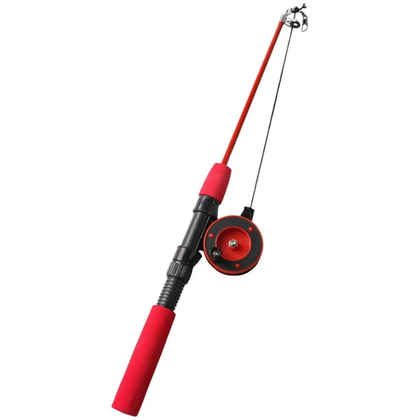 Telescópico para gatos, juguete de pesca interactivo, entretenimiento, regalo divertido, creativo Rojo