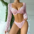 thumbnail image 2 of Gibobby Lenceria mujer sexy Conjunto de falda a cuadros para mujer con ribete de encaje y falda(Rosa, CH), 2 of 5