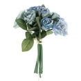 thumbnail image 2 of Office Desk Fake Flower Arrangements,Blue Artificial Faux Flowers Artificial Flowers For Wedding Home Hotel Yard Decoration, 2 of 9