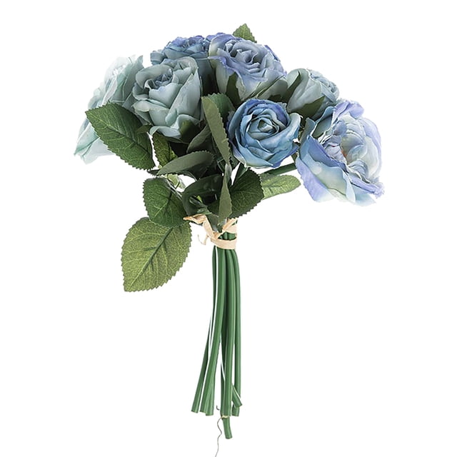 Flores Artificiales Azules Flores Artificiales Para Bodas, Fiestas En Casa, Hoteles Y Decoración De Jardines