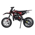 thumbnail image 5 of Mini Kid Dirt Bike, 49CC 2-Stroke Gas Powered Motorcycle with Off-Rode Tire, Front Rear Disc Brakes, Shock Absorption Pocket Motorbike, Up to 25 Mph, Max Load 330 LBS-Red, 5 of 9