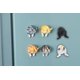 thumbnail image 2 of Imanes con imagen de refrigerador con trasero de gato: 6 lindos y divertidos imanes decorativos con foto de gatito para nevera - Set de regalo para amantes de los gatos, 2 of 5