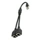 thumbnail image 5 of Divisor , adaptador de negro Plug and Play Puerto Conector de enchufe Computadora portátil Cable dos Yotijar Divisor Ethernet, 5 of 9
