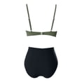 thumbnail image 4 of Summersalt swimsuits for women High Waist Bikini Strappy Tankini Top And Swim Bottoms Solid Color Two Piece Swimsuit For Beach Pool Girls plus Size Guard Bathing Suit Bathing Suit Top for Juniors Tan, 4 of 4