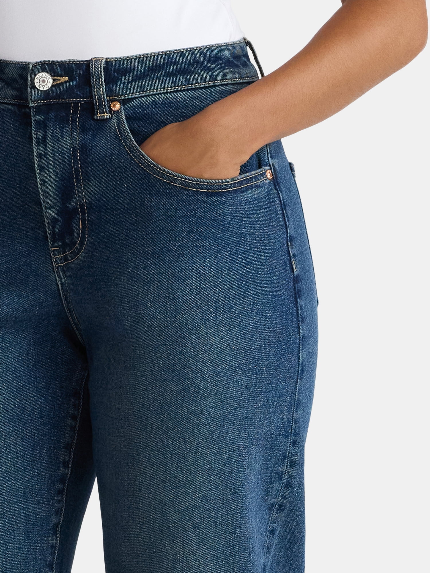 Madden NYC Women's Barrel Jeans, 28" Inseam, Sizes 00-18