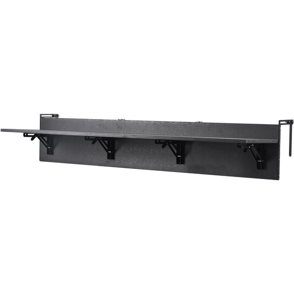 Balcony Hanging Table 12 x 48 in Outdoor Patio Railing Bar Table Foldable
