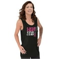 thumbnail image 4 of Laugh Fight Find Cure BCA Awareness Tank Top Tee Shirt Women Brisco Brands S, 4 of 6