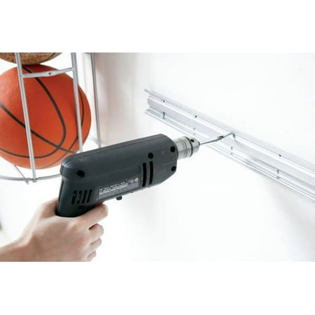 Rubbermaid Garage FastTrack Rail 48 in. Hang Rail, Black