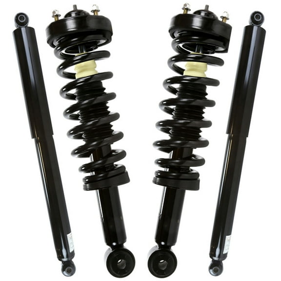 AutoShack Front and Rear Complete Strut & Coil Spring Assemblies & Shock Absorbers - Driver and Passenger Side for Ford, F-150 2009-2013, 4WD RWD AWD V6 3.5L 3.7L V8 4.6L 5.0L 5.4L 6.2L