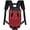 Red, variant on Dog Carrier Backpack, Adjustable Dog Pet Cat Front Carrier Backpack | Ventilated Dog Chest Carrier for Hiking Camping Travel, Sling Bag for Small Medium Dog Cat Puppies, Medium, 9-13 lbs, Black