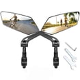 thumbnail image 3 of 120x100MM Black Rearview Mirror Bicycle Parts Lightweight Repair Replacement Spare Study Exquisite Accessories, 3 of 9