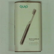Quip Metal Electric Toothbrush - Electric Brush and Travel Cover Mount (Silver Metal) (bulk packaging)