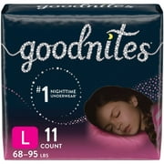 GoodNites Absorbent Underwear, Large, 11 per Pack (PK/11)