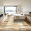 thumbnail image 3 of ODIKA 5'x7' Machine Washable Non-Slip Area Rug, Geometric Beige High Traffic Rug, Beige, 1025638, 3 of 7