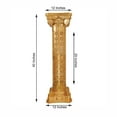 thumbnail image 3 of Efavormart 4 Pack | Gold Crafted Venetian Inspired Pedestal Stand | Plant Pillar - 40" Tall PVC, 3 of 10