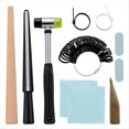 thumbnail image 1 of Kit para Hacer Joyas para Adultos, Herramienta para Dar Forma A Anillos, Fijar Anillos Doblados, Medir el Tamaño de Metal y Reparar, con Mazo para Joyería., 1 of 5