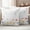 Red Yellow, variant on Botanical Wildflowers Outdoor Waterproof Pillow Covers, Spring Farmhouse Floral Grey Plaid Decorative Square Throw Pillowcase Sofa Cushion Sham for Patio/Couch/Chair, 16"x16" 2 Pack