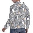 thumbnail image 6 of Salouo Cute Dog And Flowers Pattern Men's Fall Hoodie Sweatshirt,Sport Hoodie with Pockets for Men Pullover Casual Hooded Sweatshirt-Medium, 6 of 7