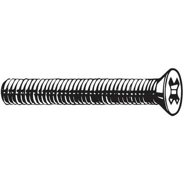 Fabory M 040 00 M4 0 7 X Mm Flat Head Phillips Machine Screw 100 Pk Walmart Com Walmart Com