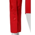 thumbnail image 5 of Doublju Women's Long Sleeve Slim Fit Button Down Dress Shirt (Plus Size Available), 5 of 5