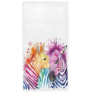 Towels set of 2 Tropical Zebra Print Dish Towelcoastal 