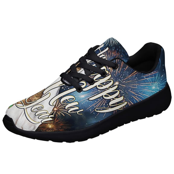 Happy New Year California Shoes Sneakers Black Size 3.5