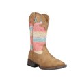 thumbnail image 2 of Roper Girls Glitter Lace Round Toe Cowboy   Mid Calf Boots, 2 of 5