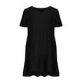 thumbnail image 5 of Bigersell Club Dress Summer Female V-Neck Short Sleeve Above Knee Sun Dress Dress Style D-143 Bodycon Dresses Ladies Regular Summer Dresses , Black M, 5 of 8