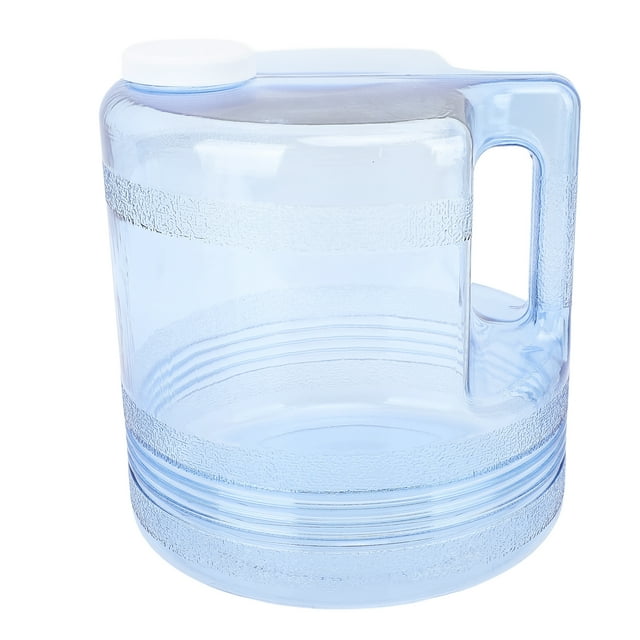 Bouteille d'Eau Distillée de Remplacement, Contenant d'Eau de Distillateur en PP Anti-Fissure avec Couvercle pour Distillateurs de Comptoir