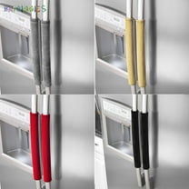 BadPiggies A Pair Refrigerator Door Handle Covers, Fridge Microwave Dishwasher Protector Kitchen Appliance Smudge Dust Covers, Black