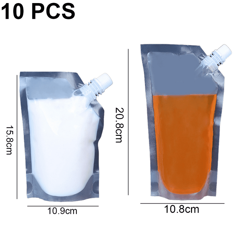 Plastic Flasks For Liquor,Drink Pouches For Adults,Concealable And