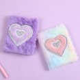 thumbnail image 3 of Cartoon Notebook Exquisite Pattern Adorable Appearance Eco-friendly No-Odor Wide Application Decorative 2 Colors Cartoon Love Heart Style Notebook Diary Book Office Supplies, 3 of 8