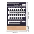 thumbnail image 2 of Wood Perpetual Calendar, Desktop Acrylic Calendar Stand Slide Month Week Date Display for Desk Shop, Blue, 2 of 7