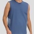 thumbnail image 2 of Krdevn Summer Men's Sleeveless T Shirt Ice Silk Sports Top Loose Fit Running Gym Workout Vest,Tank Tops Men,M, 2 of 4